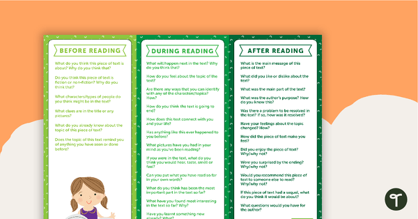 Go to Before, During and After Reading Non-Fiction - Question Prompts teaching resource