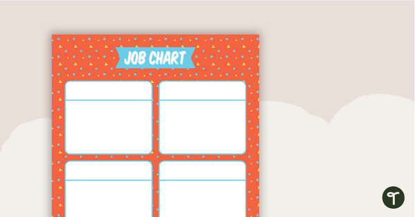 Go to Shapes Pattern - Job Chart teaching resource