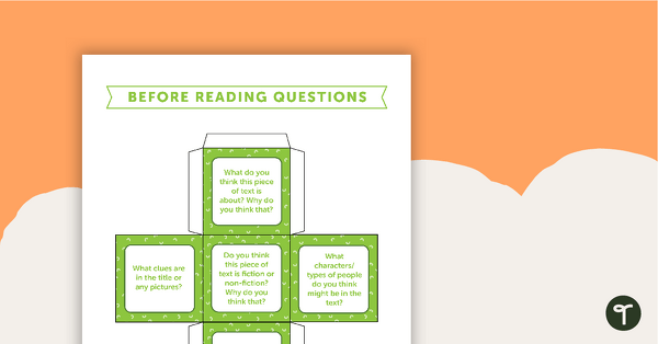 Preview image for Before, During and After Reading Non-Fiction Questions - Dice - teaching resource