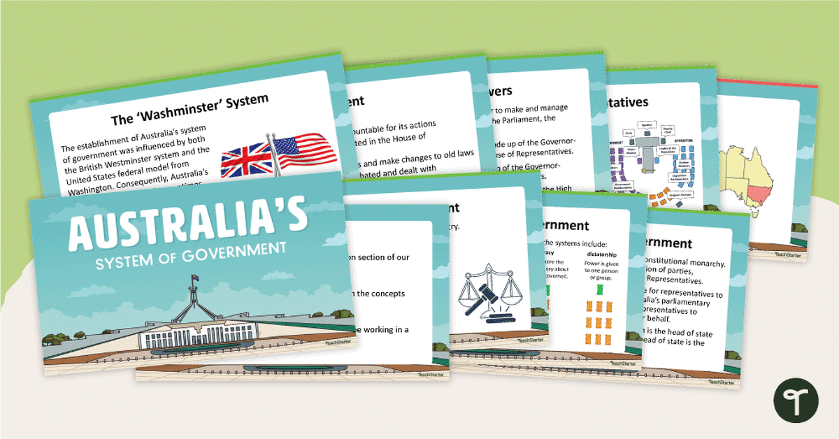 Australia's System of Government - PowerPoint teaching resource