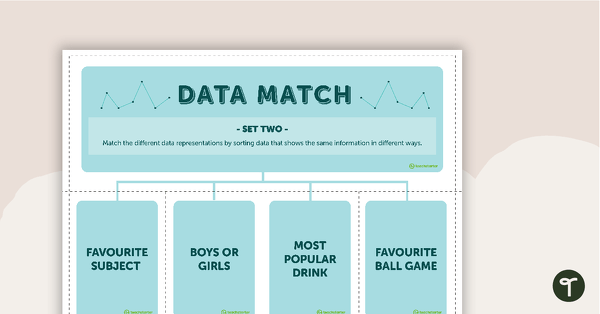Data Match-Up Cards (Set 2) teaching resource