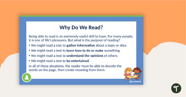 Go to Reading Comprehension Strategies PowerPoint - Predicting teaching resource