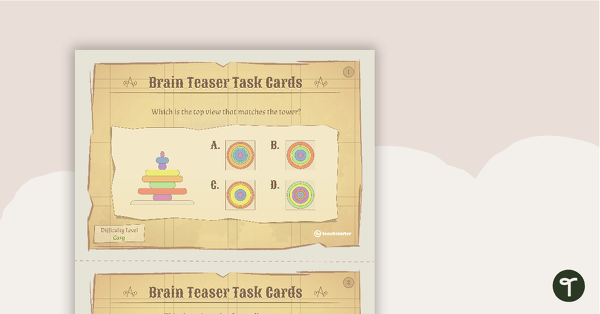 Go to Visual Brain Teaser Task Cards teaching resource