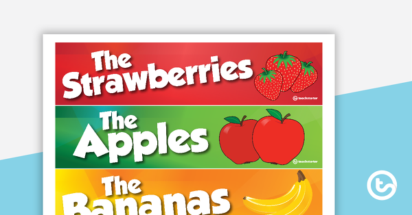 Grouping Tray Labels - Fruits teaching resource