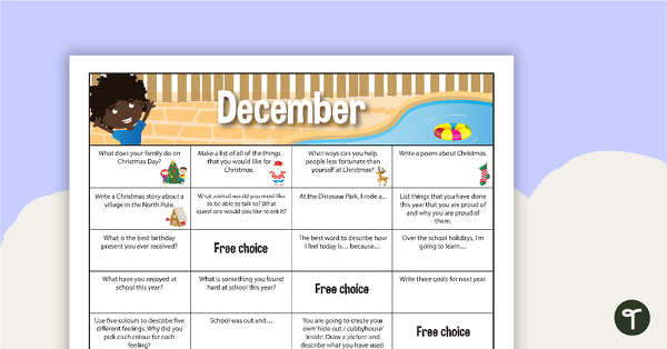 Go to December Writing Prompts - Lower Primary teaching resource