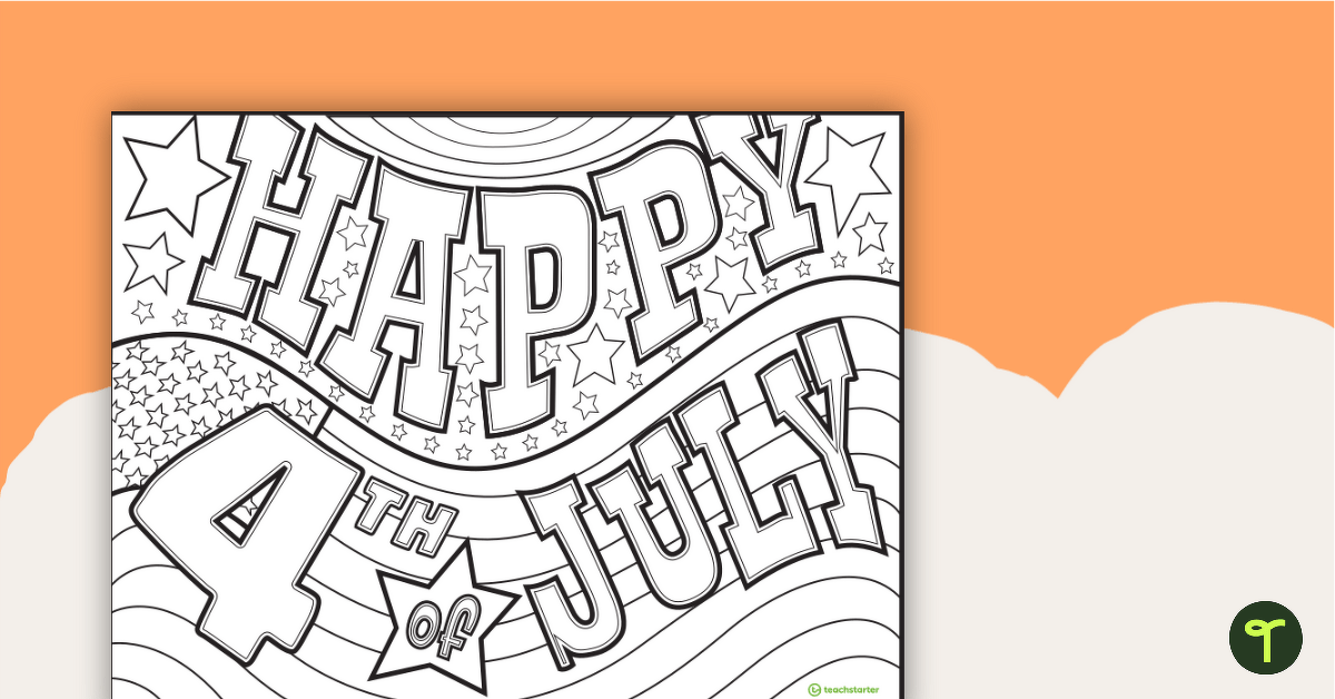 Independence Day Coloring Sheets teaching resource