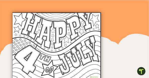 Independence Day Coloring Sheets | Teach Starter