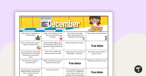 Go to December Writing Prompts - Lower Primary teaching resource