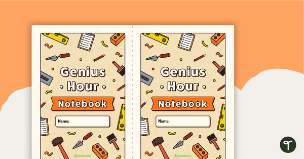 Genius Hour Project Half Size Notebook Template teaching resource