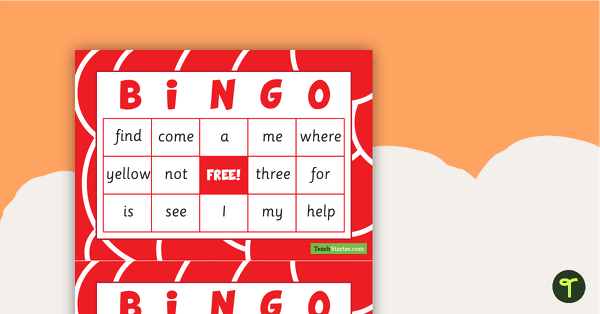 Dolch Sight Word Bingo – Pre-Primer teaching resource