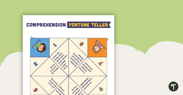 Go to Comprehension Paper Fortune Teller teaching resource