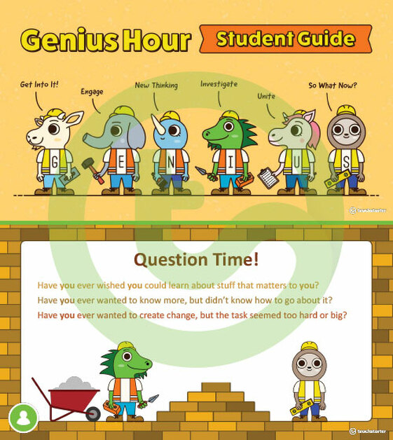 Introduction to Genius Hour PowerPoint Presentation teaching resource