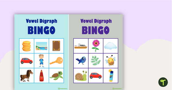 Go to Vowel Digraph Bingo teaching resource
