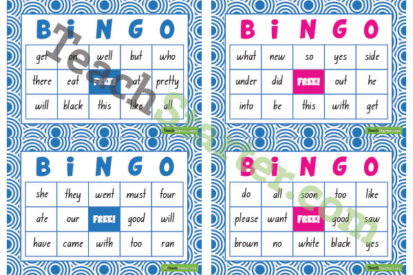 Dolch Sight Word Bingo – Primer teaching resource