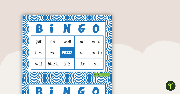 Go to Dolch Sight Word Bingo – Primer teaching resource