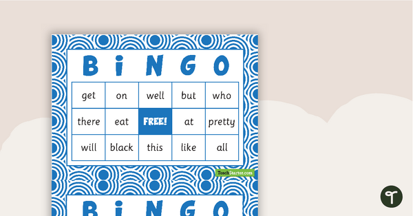 Image of Dolch Sight Word Bingo - Primer
