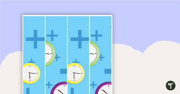 Preview image for Telling Time - Border Trimmers - teaching resource