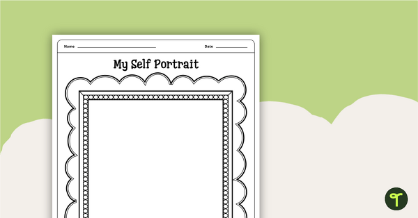 Self Portrait Worksheet teaching resource