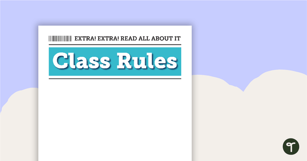 Go to Journalism and News - Class Rules teaching resource
