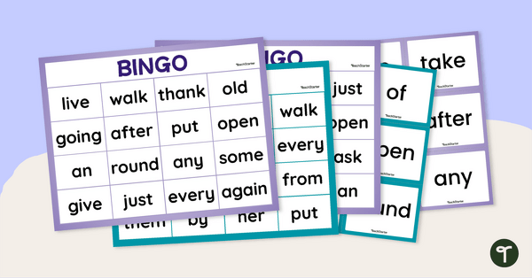 Image of Dolch Sight Word Bingo - Grade 1