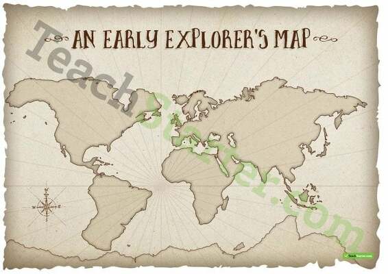 An Early Explorer's Map teaching resource