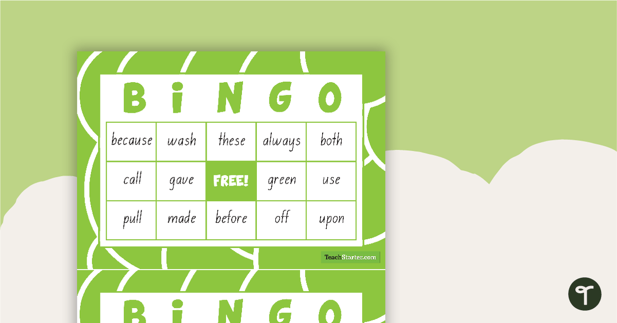 Second Grade - Dolch Sight Word Bingo teaching resource