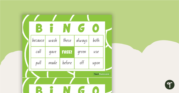 Go to Second Grade - Dolch Sight Word Bingo teaching resource
