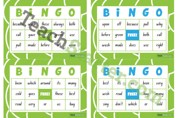 Dolch Sight Word Bingo – Grade 2 teaching resource