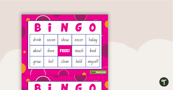 Dolch Sight Word Bingo - Third Grade teaching resource
