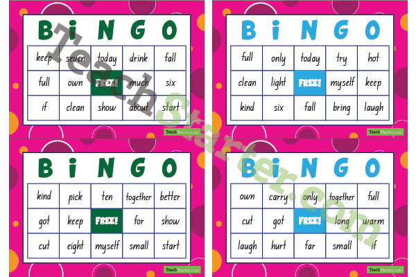 Dolch Sight Word Bingo – Grade 3 teaching resource