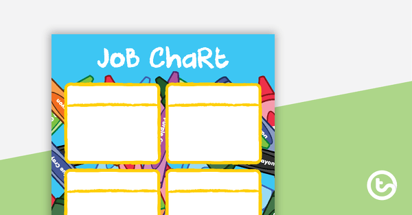 Crayons - Job Chart teaching resource