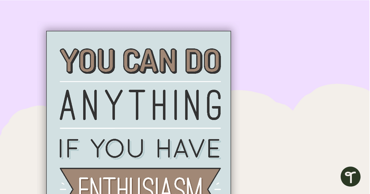 You Can do Anything... - Motivational Poster teaching resource