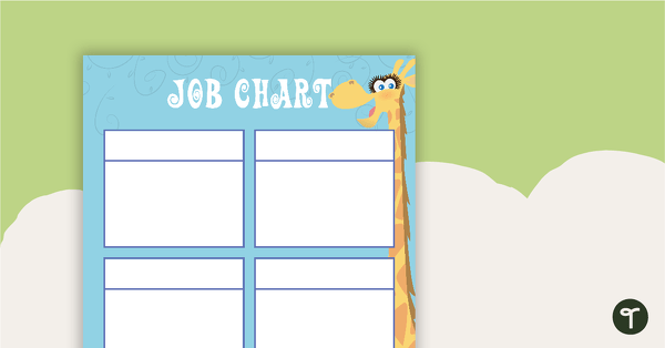 Giraffes - Job Chart teaching resource