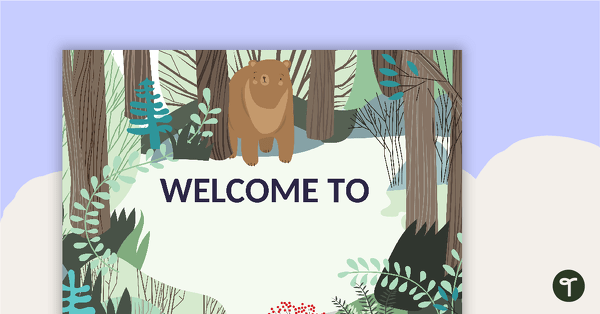 Go to Woodland Tales - Welcome Sign and Name Tags teaching resource