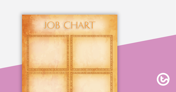 Ancient Rome - Job Chart teaching resource