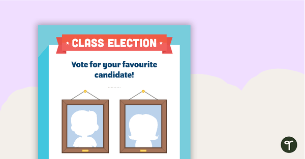 Class Election Templates teaching resource