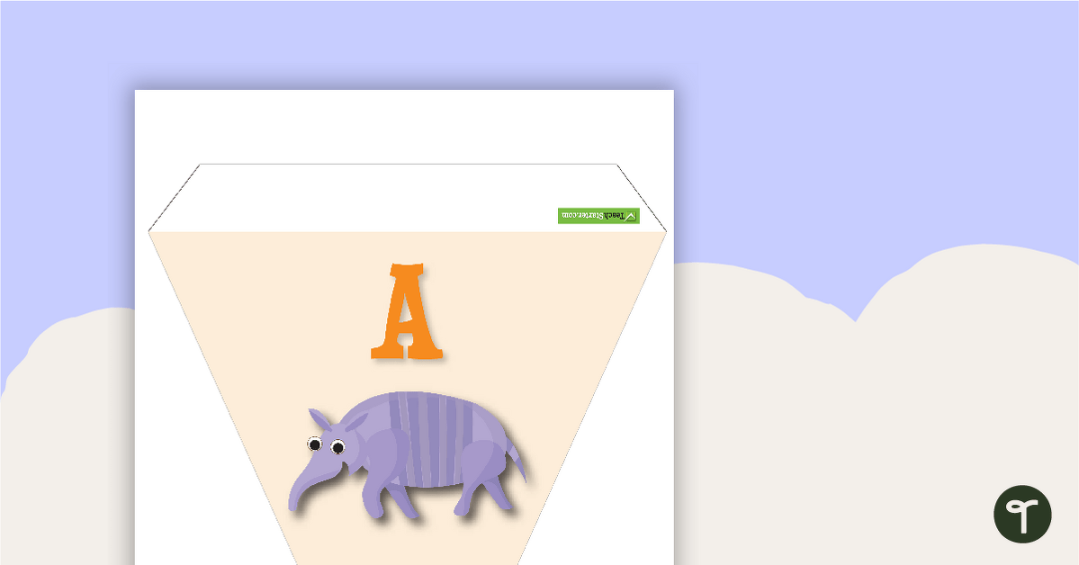 Animal Alphabet Flags teaching resource