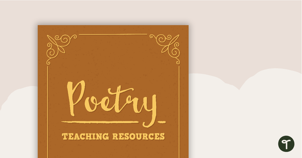 Poetry Resource Folder Cover and Dividers teaching resource