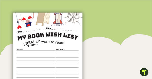 Go to Book Wish List teaching resource