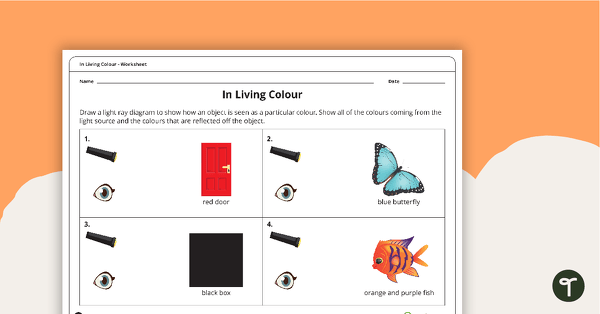 In Living Colour Worksheet teaching resource