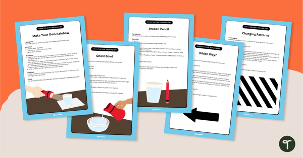 Preview image for Refracting Light Task Cards - teaching resource