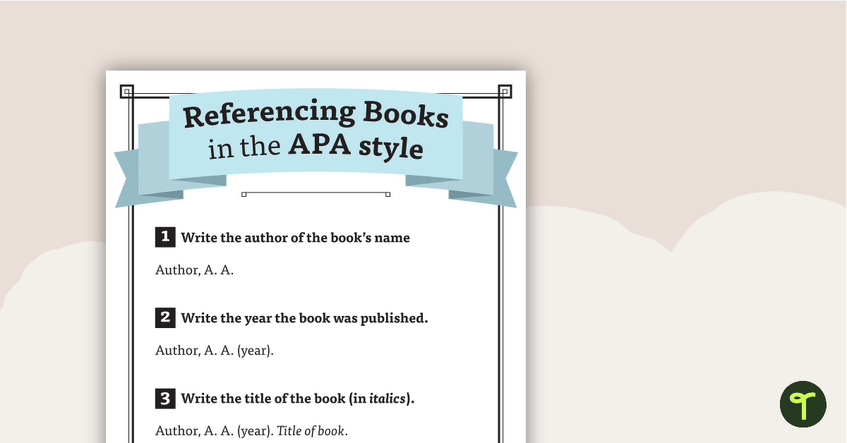 Apa deals style reference