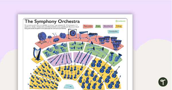 Go to The Symphony Orchestra Poster teaching resource