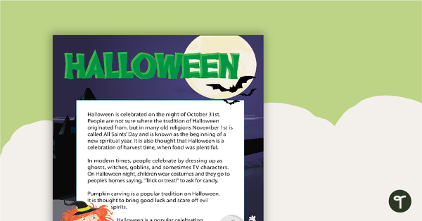 Preview image for Halloween Poster - Information - teaching resource