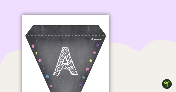 Go to Funky Chalkboard - Letters and Number Bunting teaching resource