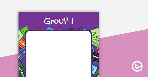 Go to Crayons - Grouping Posters teaching resource