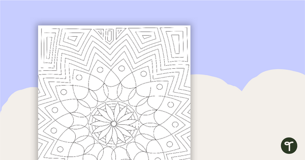 Go to Pattern Coloring - Flower teaching resource