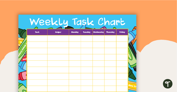 Go to Crayons - Weekly Task Chart teaching resource