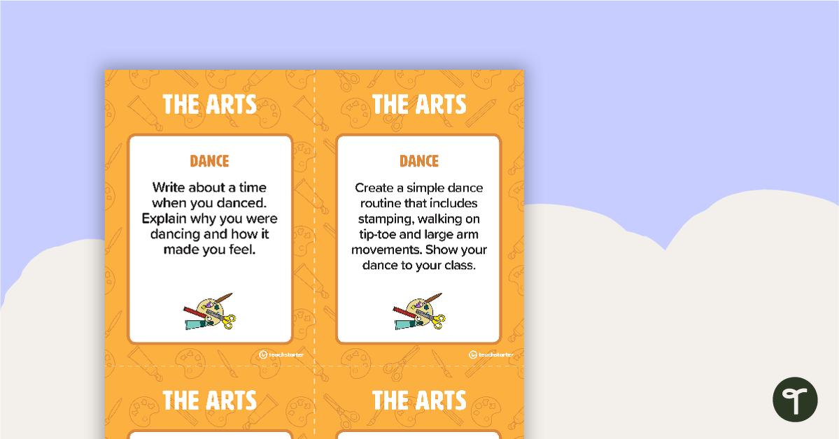 Fast Finisher The Arts Task Cards - Year 2 teaching resource