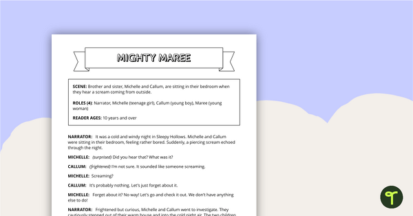 Preview image for Readers' Theatre Script - Mighty Maree - teaching resource